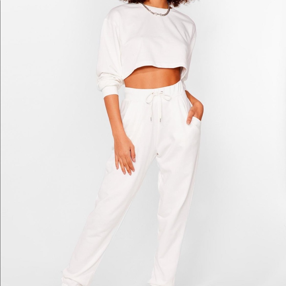 NastyGal Sweatshirt and Jogger Set
